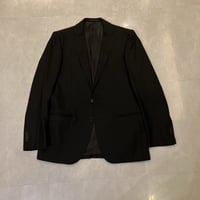 L134.5｜International Gallery BEAMS 2Bブラックシャドーストライプスーツ(48) 定価123,000円 インターナショナルギャラリービームス