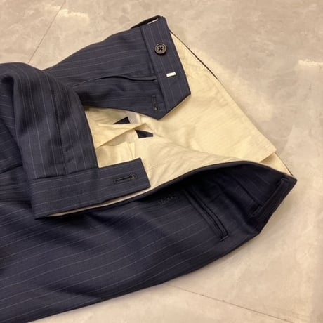 S21｜Paul Smith SOHO×ロロピアーナ 2Bネイビーストライプスーツ(S) 定価111,000円 ポールスミス