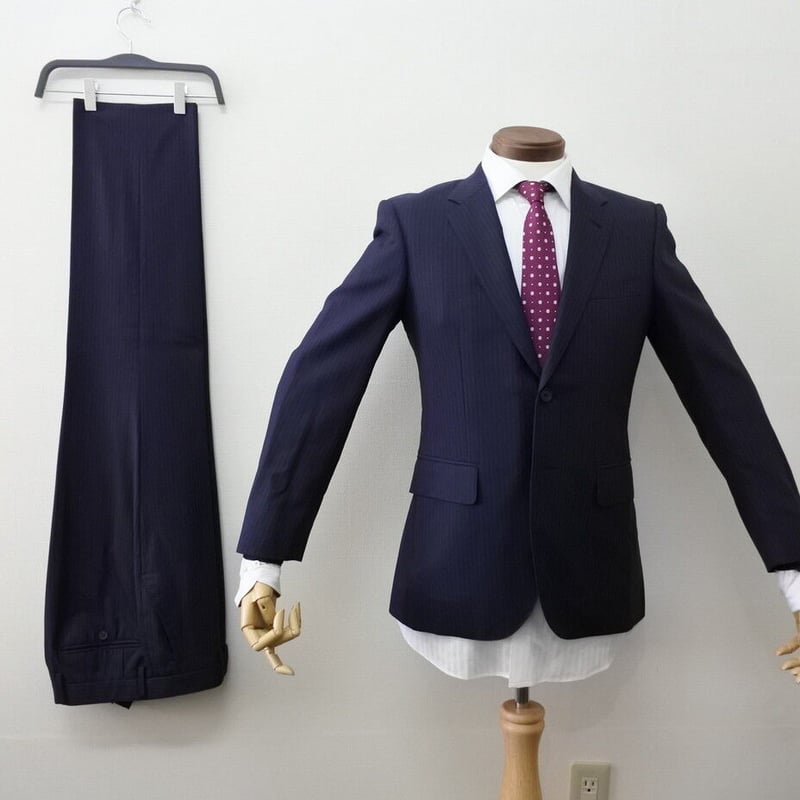 S*）様 Paul Smith 紺ストライプスーツ PS PAUL SMITH セットアップ