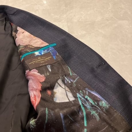 M119｜Paul Smith SOHO×CANONICO 2Bネイビーグレーチェックスーツ(M2) 定価132,000円 ポールスミス