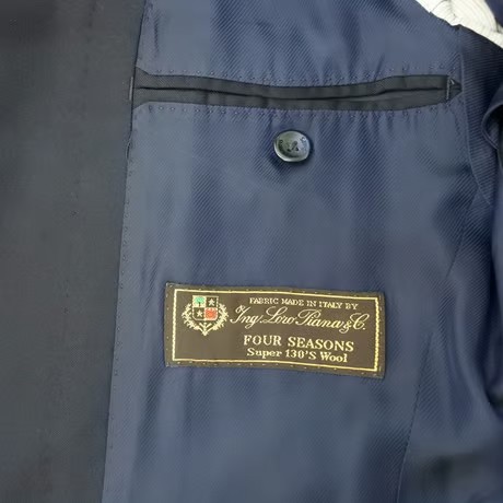 S37｜SHIPS×ロロピアーナ 2Bダークネイビースーツ(44) 定価110,000円 シップス