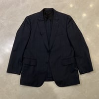 L167｜Paul Smith×Zegna 2Bダークグレーストライプスーツ(L2) 定価101,000円 ポールスミス