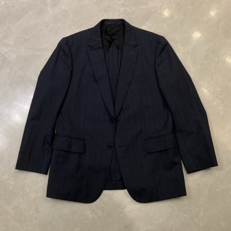 L167｜Paul Smith×Zegna 2Bダークグレーストライプスーツ(L2) 定価101,000円 ポールスミス
