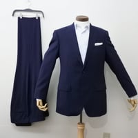 XL188｜D'URBAN( ダーバン) 2Bネイビーストライプスーツ(AB7)