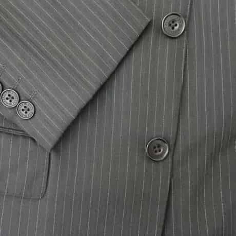 138|BURBERRY BLACK LABEL 段返り3Bブラックストライプスーツ(36 138|BURBERRY BLACK LABEL 段返り3Bブラックストライプスーツ(36