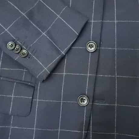 XS4｜International Gallery BEAMS 3Bネイビーウインドウペンスーツ(42) 定価132,000円 インターナショナルギャラリービームス