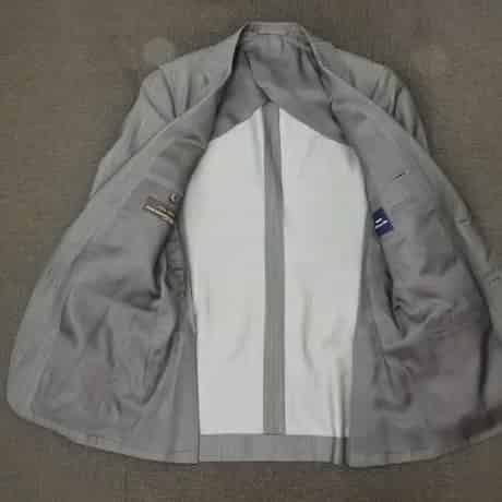 XS8｜SHIPS×CANONICO 2Bダークグレーヘリンボーン柄スーツ(42) 定価97,900円 シップス