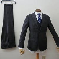 S20｜BEAMS HEART×Martin Sons＆Co.  2Bダークグレーチェック３ピーススーツ(44) ビームス
