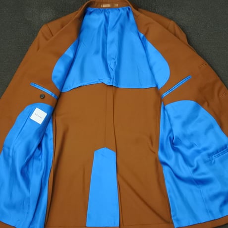 XL195｜Paul Smith  段返り3Bブラウンスーツ(XL) 定価121,000円 ポールスミス