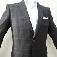 M85｜Paul Smith SOHO×ロロピアーナ 2Bダークグレーウインドウペンスーツ(M) 定価153,000円 ポールスミス