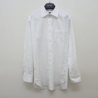 シャツXL1｜BURBERRY BLACK LABEL ホワイトシャドーストライプシャツ(42)XLサイズ