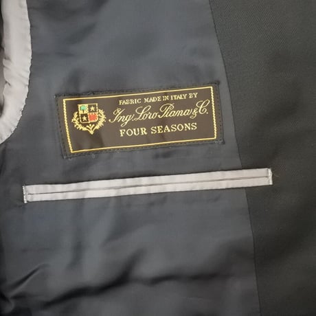 L155｜Paul Smith×ロロピアーナ 2Bブラックスーツ(L) 定価143,000円 ポールスミス