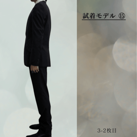 L150｜TAKEO KIKUCHI 2Bダークネイビーストライプスーツ(3) タケオキクチ