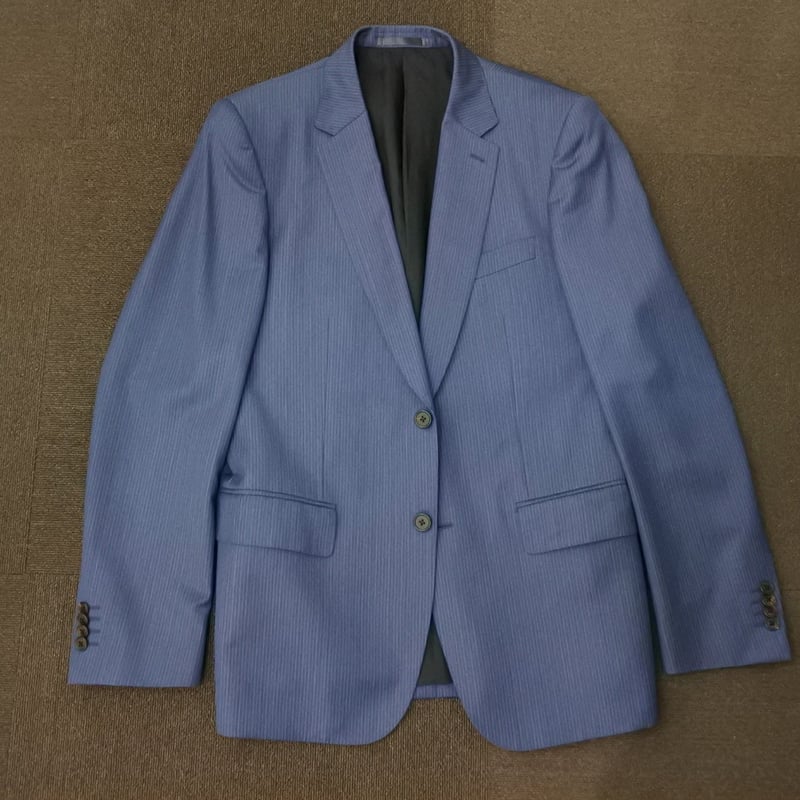 22｜Paul Smith SOHO×Zegna 2Bネイビーストライプスーツ(XL