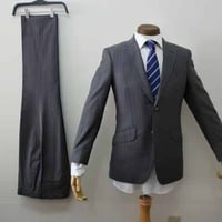 S15｜Paul Smith×ロロピアーナ 2Bグレーストライプスーツ(S) 定価99,000円 ポールスミス