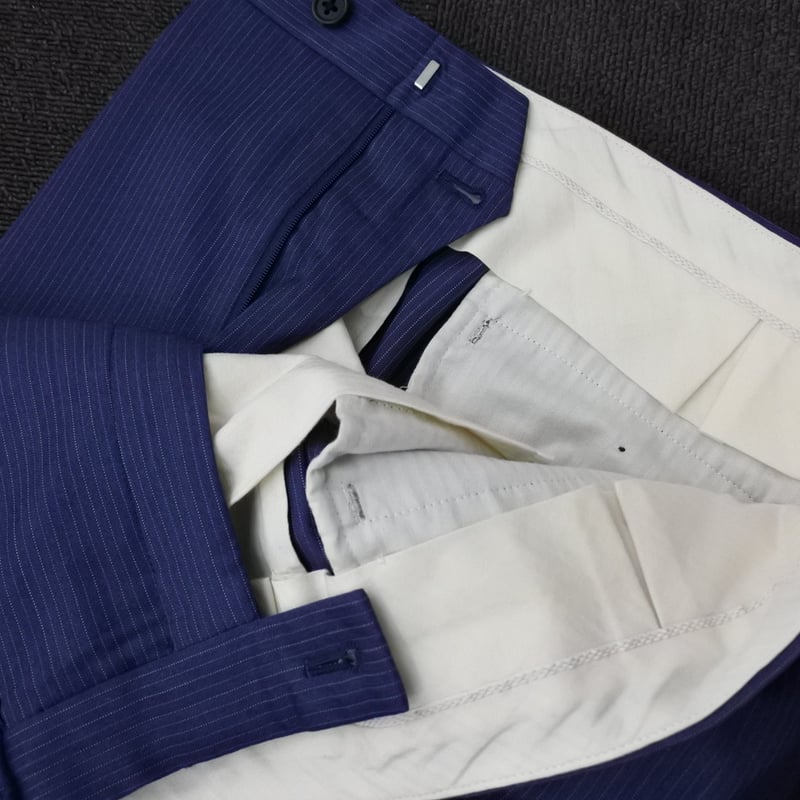 22|Paul Smith SOHO×Zegna 2Bネイビーストライプスーツ(XL 22|Paul Smith SOHO×Zegna 2Bネイビーストライプスーツ(XL