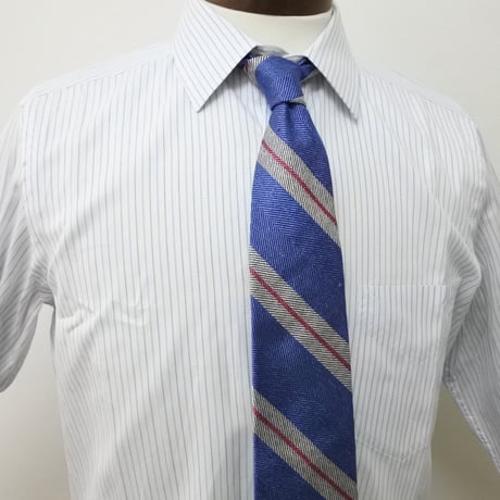 シャツM8｜Paul Smith  さわやかブルーストライプシャツ(M)