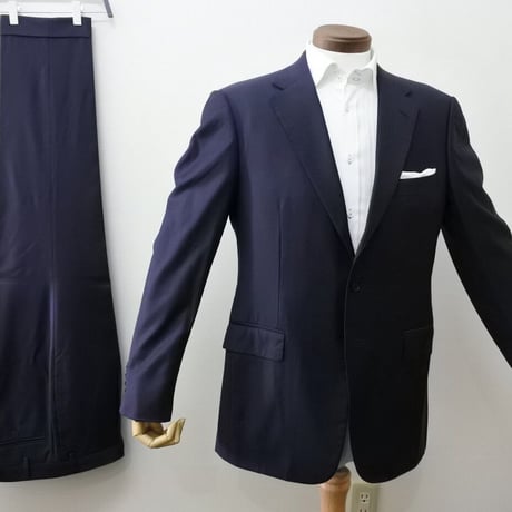 XL182｜UNITED ARROWS SOVEREIGN 段返り3Bダークネイビースーツ(50) 定価152,000円 ユナイテッドアローズ