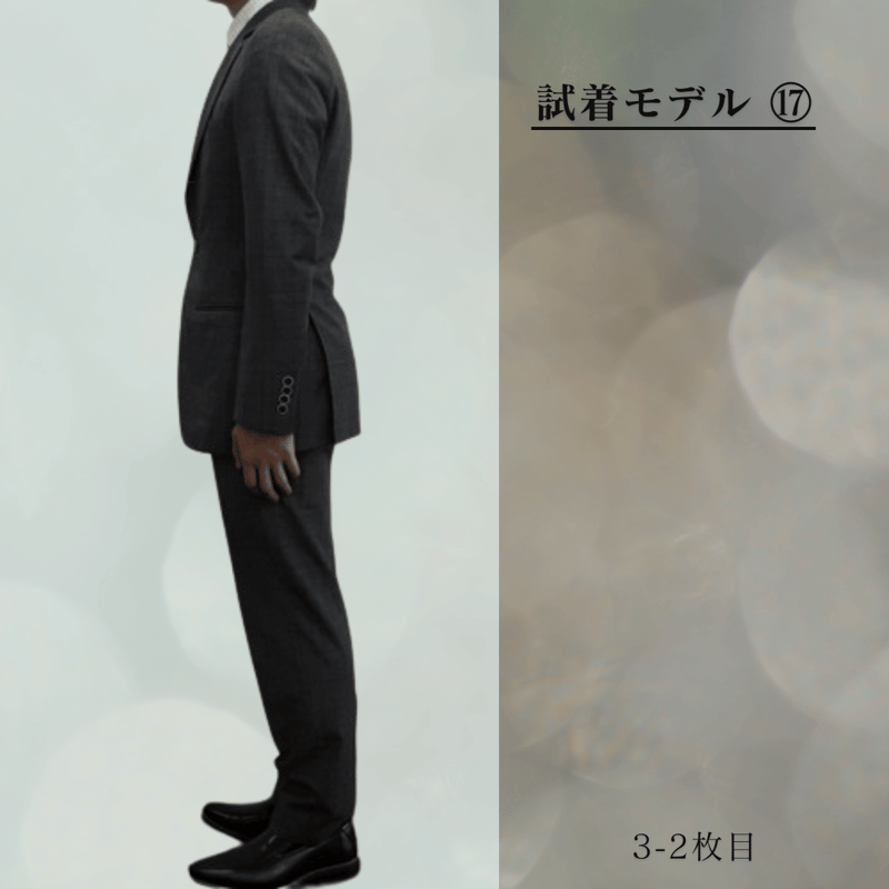 25｜最新モデル Paul Smith×REDA 2ボタンダークグレーウインドウペン 