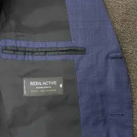 XS1｜UNITED ARROWS GREEN LABEL RELAXING✕REDA 2Bネイビードット柄スーツ(42) ユナイテッドアローズ