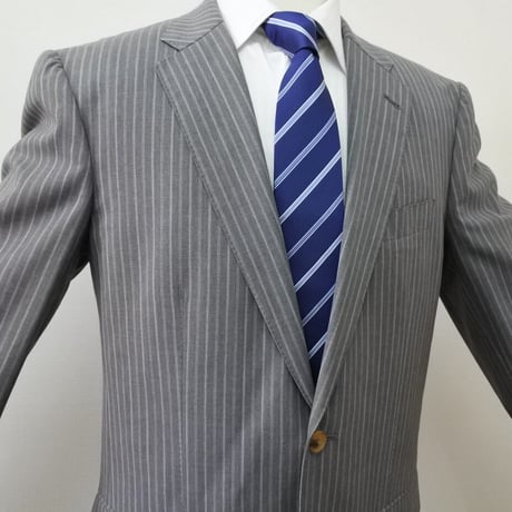 XXL200｜Paul Smith×DELFINO 2Bグレーストライプスーツ(T1) 定価99,000円 ポールスミス