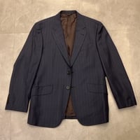 M120｜Paul Smith Collection ✕ Zegna 2Bネイビーストライプスーツ(MX) 定価132,000円 ポールスミス