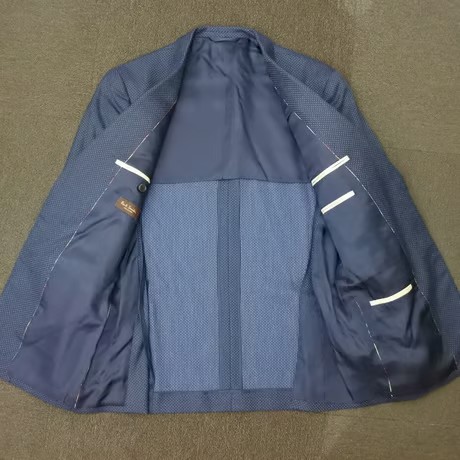 M86｜Paul Smith Collection ２Bネイビードット柄スーツ(M) 定価125,000円 ポールスミスコレクション