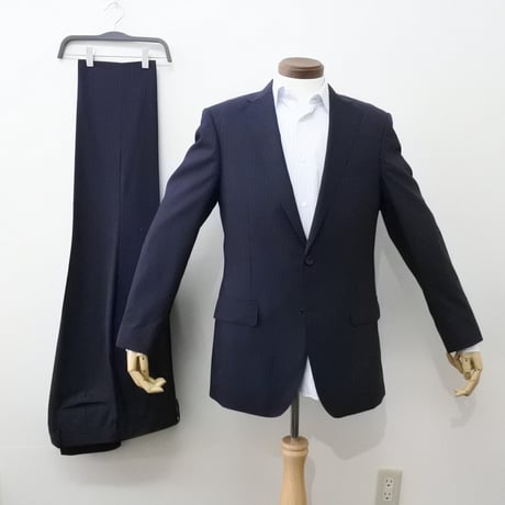 XL187｜D'URBAN( ダーバン) 2Bダークネイビーストライプスーツ(AB7)