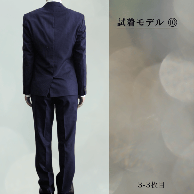 94｜最新モデル TAKEO KIKUCHI 2B艶ネイビーシャドーストライプ3ピース 