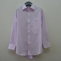 シャツM11｜Harvie&Hudson 薄ピンクシャドーストライプシャツ(M)