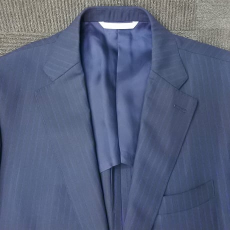XL187｜D'URBAN( ダーバン) 2Bダークネイビーストライプスーツ(AB7)