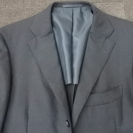 XL184｜International Gallery BEAMS 段返り3ボタンダークグレースーツ(50) 定価132,000円 インターナショナルギャラリービームス