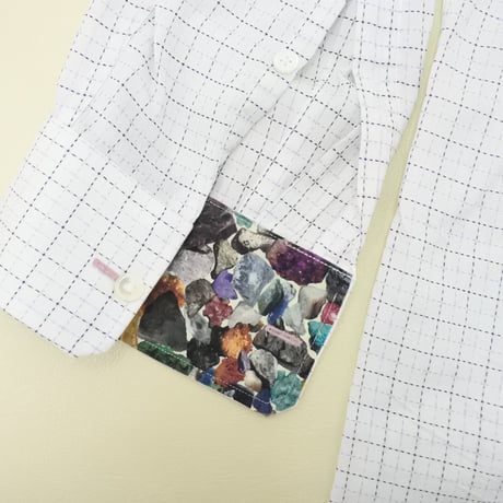 シャツM13｜Paul Smith  薄パープルチェックシャツ(M)