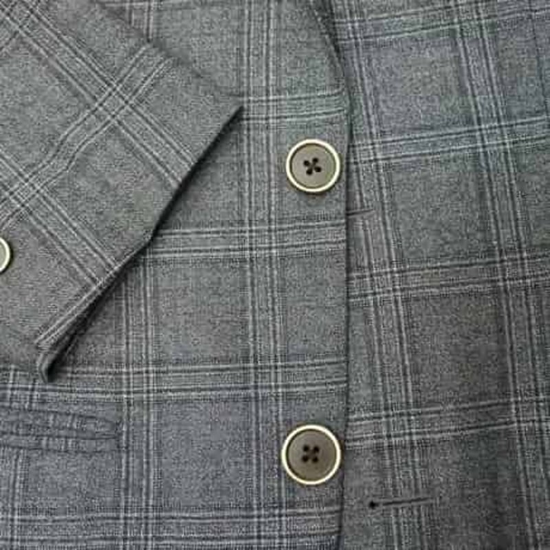 60|EDIFICE×REDA 段返り3Bダークグレーチェックスーツ(42) 定価 60|EDIFICE×REDA 段返り3Bダークグレーチェックスーツ(42) 定価