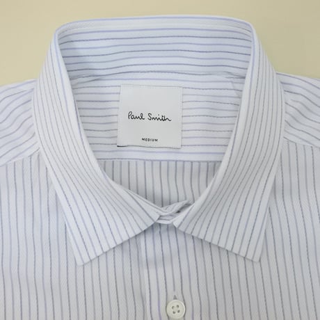 シャツM8｜Paul Smith  さわやかブルーストライプシャツ(M)