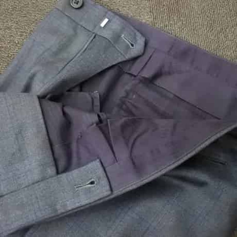 25｜Paul Smith×REDA 2Bダークグレーウインドウペンスーツ(S