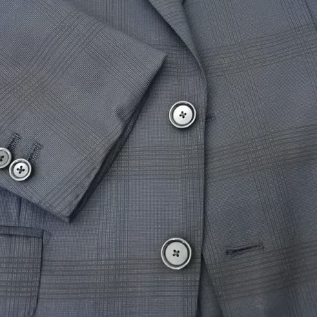 S14｜UNITED ARROWS SOVEREIGN 2Bネイビーグレーチェックスーツ(44) 定価152,000円 ユナイテッドアローズ
