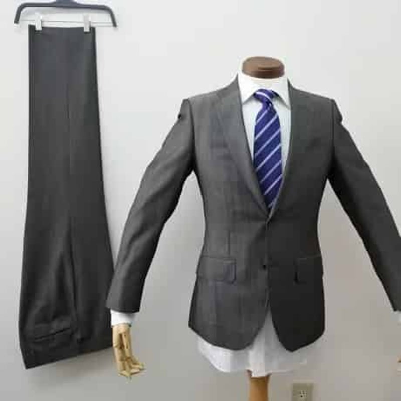 EDIFICE エディフィス スーツ サイズS ヘリンボーン柄 未使用に近い