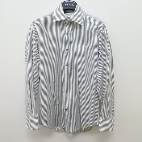 シャツM10｜Paul Smith  ネイビーストライプシャツ(M)