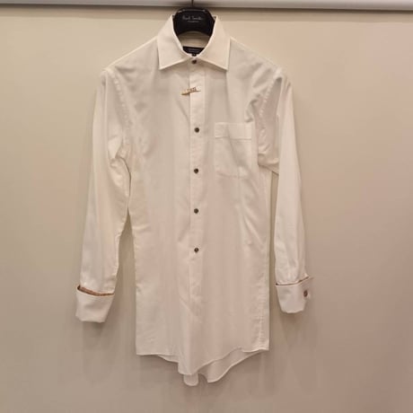 シャツS2｜BURBERRY BLACK LABEL  ホワイト【カフス】シャツ(38)