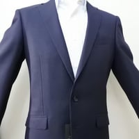 L152｜TETE HOMME(テット・オム) 2B織柄ネイビースーツ(A6)
