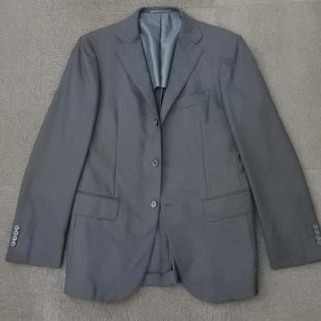 XL184｜International Gallery BEAMS 段返り3ボタンダークグレースーツ(50) 定価132,000円 インターナショナルギャラリービームス