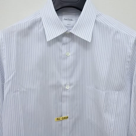 シャツM8｜Paul Smith  さわやかブルーストライプシャツ(M)