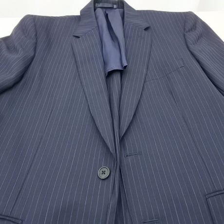 L148｜Paul Smith SOHO ２Bダークネイビーストライプスーツ(L) 定価121,000円 ポールスミス