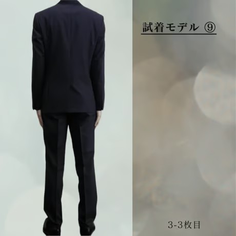 M83｜TAKEO KIKUCHI 2Bダークネイビーシャドーストライプスーツ(2) 定価88,000円 タケオキクチ