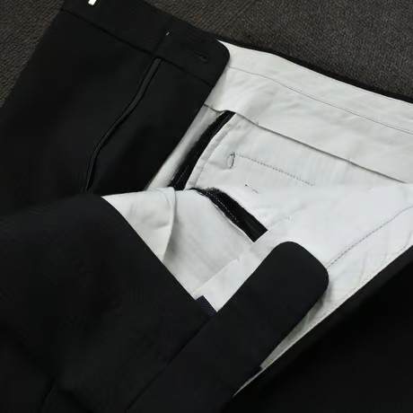 M71.5｜SHIPS 段返り3Bブラックシャドーストライプスーツ(46) 定価85,000円 シップス