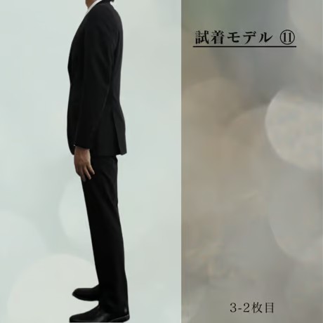 S31｜BEAMS F 段返り3Bブラックスーツ(44) 定価96,800円 ビームスF