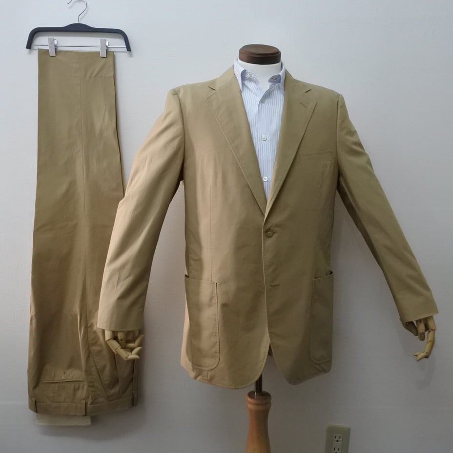 50｜BURBERRY LONDON(バーバリーロンドン) 2Bベージュコットン