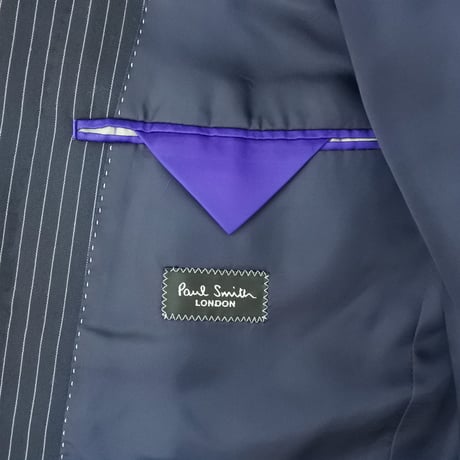 L162｜Paul Smith 2Bダークネイビーストライプスーツ(L2) 定価99,000円 ポールスミス