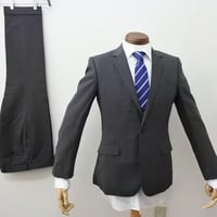 148｜THE SUIT COMPANY 2Bグレーストライプスーツ(170cm-8Drop)